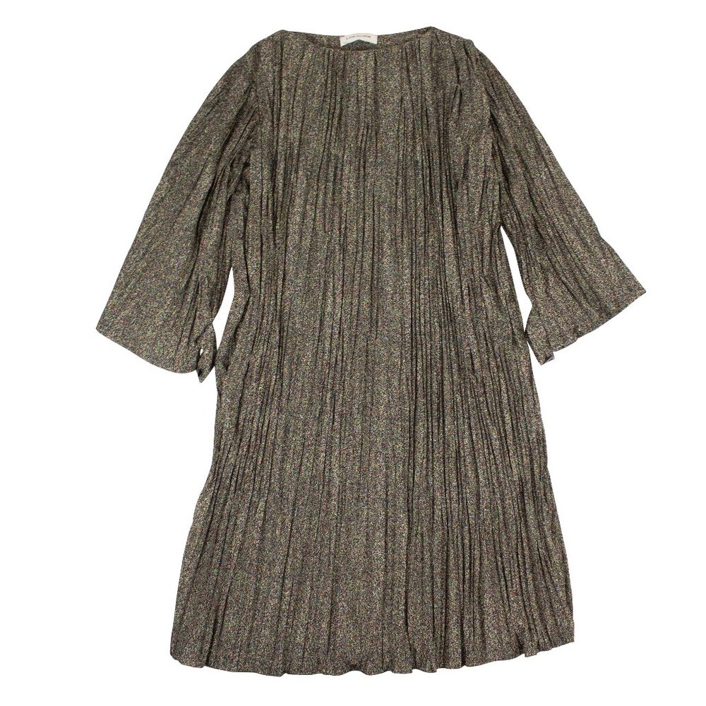 A_PLAN_APPLICATION Multicolored Plisse Midi Dress Size S $1155